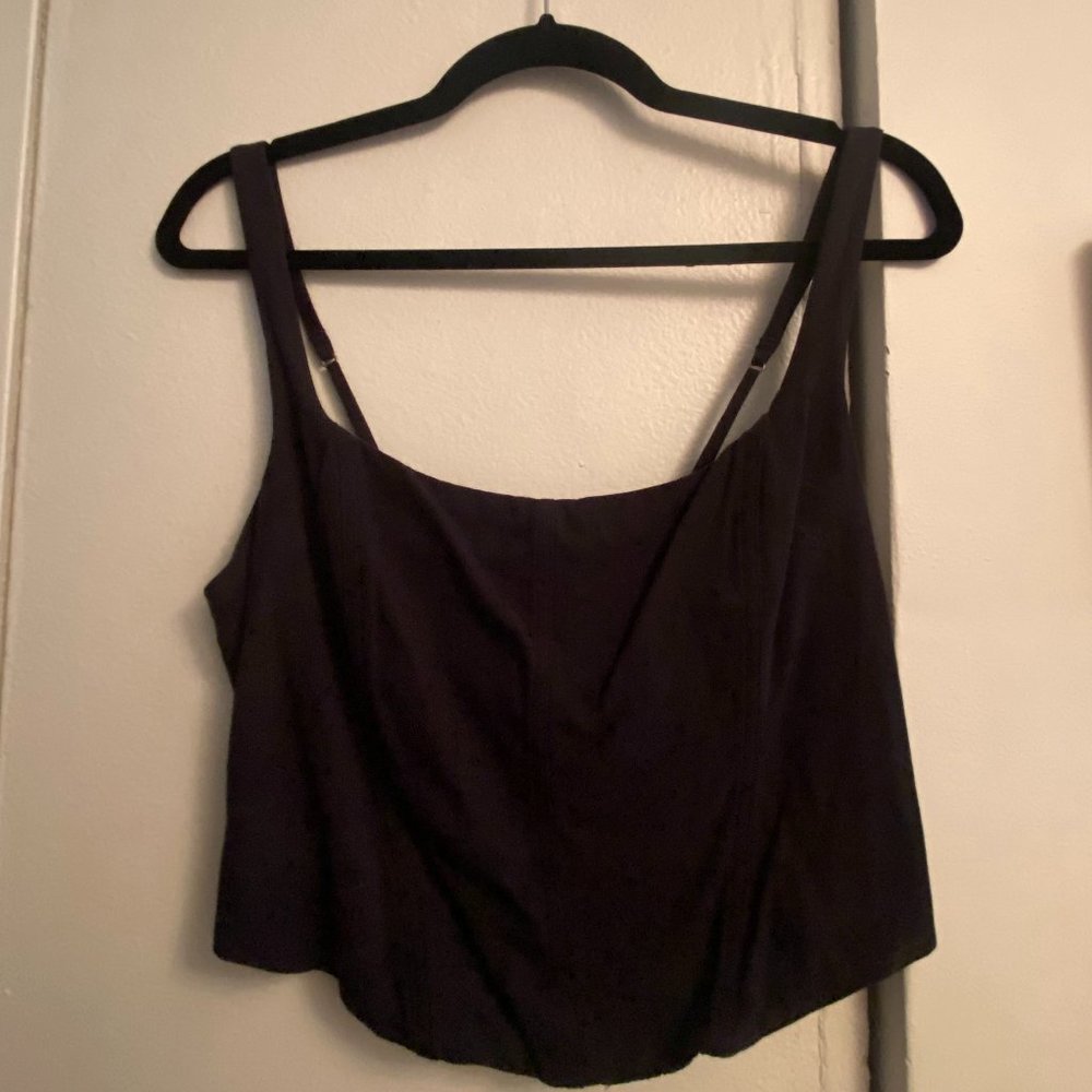 Abercrombie Black Corset Top, Size L